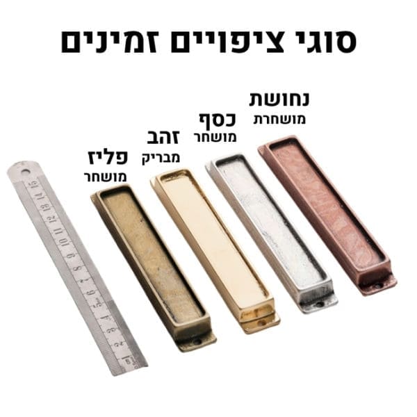 בתי מזוזה ממתכת ליצירה לאומני יודאיקה