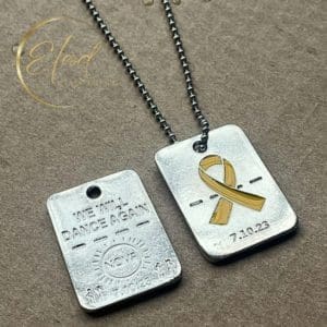 Yellow Ribbon Pendant Necklace